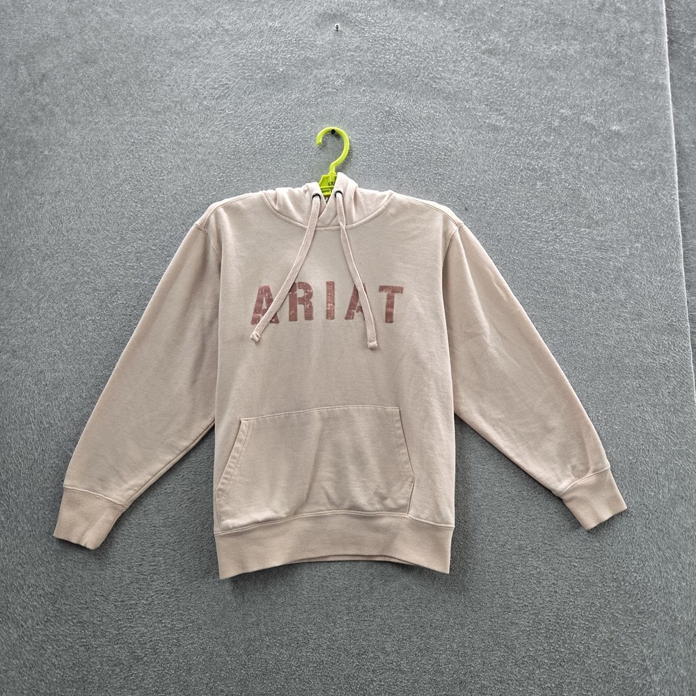 Ariat Women Hoodie M Pink Fleece Activewear Long Sleeve